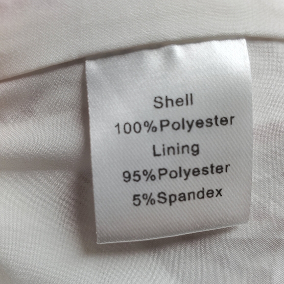 Rachell Parcell Women's White Short Sleeve Button Front Dress Size 10 - Picture 11 of 11